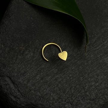 Tiny Heart Nose Pin(Gold Plated)